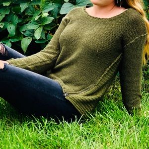 long sleeve green shirt